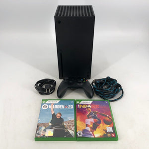 Microsoft Xbox Series X Black 1TB Excellent Condition w/ Controller/Cables/Games