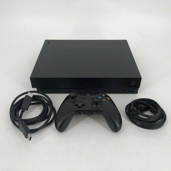 Xbox One X Black 1TB - Good Condition w/ HDMI/Power Cables + Controller