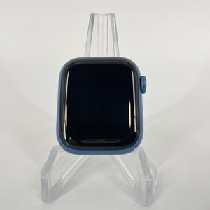 Apple Watch Series 7 (GPS) Blue Aluminum 41mm w/ Blue Sport Band Excellent