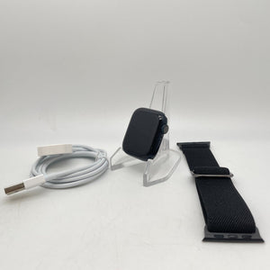 Apple Watch Series 7 (GPS) Midnight Aluminum 41mm Black Non-OEM Sport Loop Good