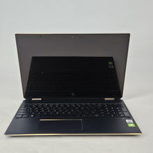 Load image into Gallery viewer, HP Spectre 15 x360 Blue 1.8 GHz Intel Core i7 10th Gen. 16GB RAM 1TB Solid State Drive NVIDIA GeForce MX250 2 GB