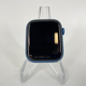 Apple Watch Series 7 (GPS) Blue Aluminum 45mm w/ Blue Sport Band Good