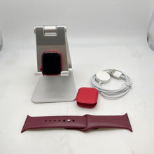 Load image into Gallery viewer, Apple Watch Series 8 (GPS) Red Sport 41mm w/ Dark Red Silicone Sport - Excellent