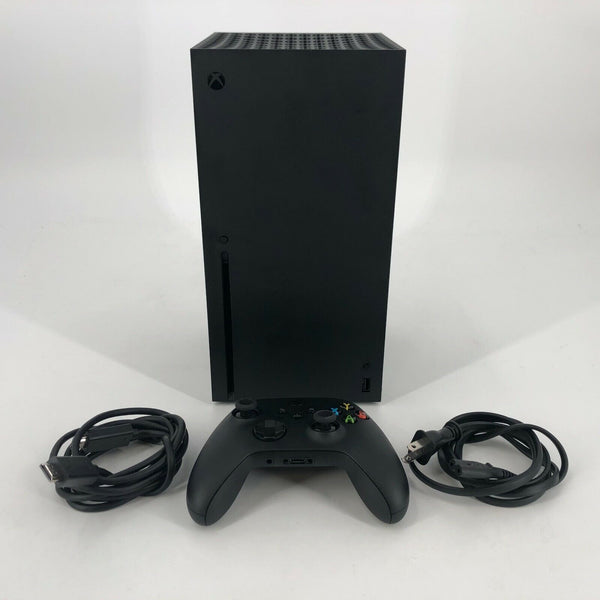 Microsoft Xbox Series X Black 1TB Excellent Cond. w/ Controller + Cables + Game