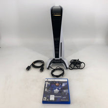 Load image into Gallery viewer, Sony Playstation 5 Disc Edition White 825GB w/ Controller + Cables + Game - Good