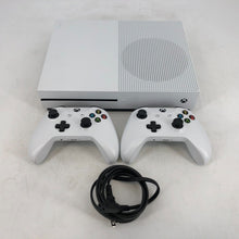 Load image into Gallery viewer, Microsoft Xbox One S White 1TB - Good Condition w/ 2 Controllers + Power Cable