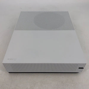 Microsoft Xbox One S White 500GB - Good Condition w/ Controller + Cables + Game