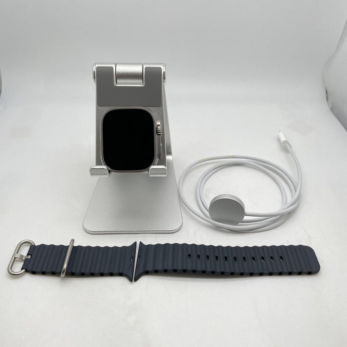 Apple Watch Ultra Cellular Gray Sport 49mm w/ Blue Ocean Band - Very Good