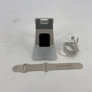 Apple Watch SE 2nd Gen. Silver Sport 40mm w/ White Sport - Excellent