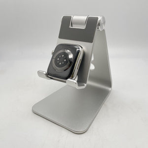 Apple Watch Series 8 Cellular Silver Stainless Steel 45mm w/ Black Sport - 7/10