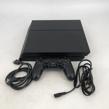 Load image into Gallery viewer, Sony Playstation 4 Black 500GB - Excellent w/ Controller + Power/HDMI Cables