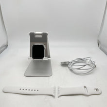 Load image into Gallery viewer, Apple Watch Series 8 Cellular Silver Sport 45mm w/ White Sport - Very Good