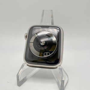 Apple Watch Series 4 Cellular Silver S. Steel 44mm White Non-OEM Sport Loop Good