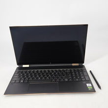 Load image into Gallery viewer, HP Spectre 15 x360 Black 2.6 GHz Intel Core i7 10th Gen. 16GB RAM 1TB Solid State Drive NVIDIA GeForce GTX 1650 Ti 4 GB