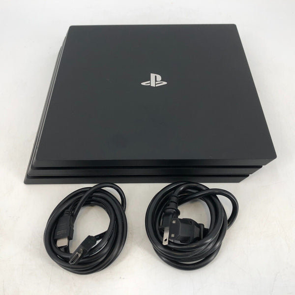 Sony Playstation 4 Pro Black 1TB - Good Condition w/ HDMI/Power Cables + Games