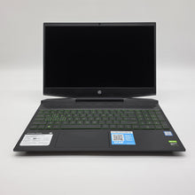 Load image into Gallery viewer, HP Pavilion Gaming 15.6 Black 2.4 GHz Intel Core i5 9th Gen. 8GB RAM 256GB Solid State Drive NVIDIA GeForce GTX 1050 3 GB