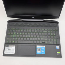 Load image into Gallery viewer, HP Pavilion Gaming 15.6 Black 2.4 GHz Intel Core i5 9th Gen. 8GB RAM 256GB Solid State Drive NVIDIA GeForce GTX 1050 3 GB