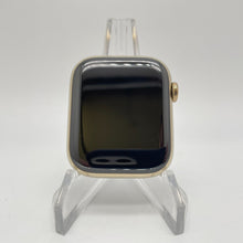 Load image into Gallery viewer, Apple Watch Series 8 Cellular Gold S. Steel 45mm w/ Blue Leather Link Excellent