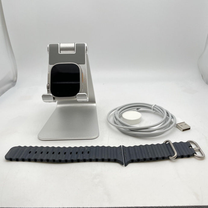Apple Watch Ultra Cellular Titanium 49mm w/ Black Ocean Band - Very Good