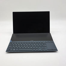 Load image into Gallery viewer, Asus Zenbook Duo 14 Blue 2.8 GHz Intel Core i7 11th Gen. 16GB RAM 1TB Solid State Drive NVIDIA GeForce MX450 2 GB