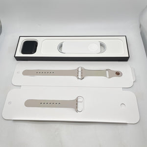 Apple Watch Nike Series 6 Cellular Gray Sport 44mm w/ Gold Sport Band 9/10