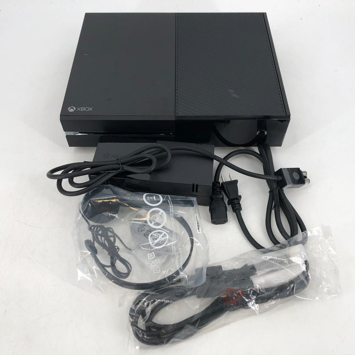 Microsoft Xbox One Black 500GB Good Condition W/ Headset + HDMI + Power Cable