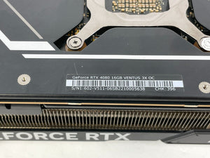MSi NVIDIA GeForce RTX 4080 Ventus 3x OC 16GB - GDDR6X 256 Bit - Excellent Cond.