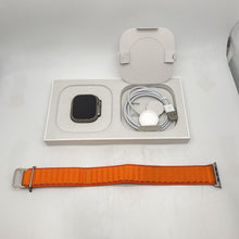Load image into Gallery viewer, Apple Watch Ultra Cellular Gray Titanium 49mm w/ Orange Alpine Loop - Excellent