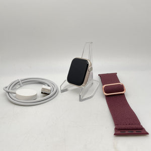 Apple Watch Series 8 (GPS) Starlight Aluminum 41mm Purple Sport Loop Excellent