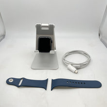 Load image into Gallery viewer, Apple Watch Series 7 Cellular Black Sport 45mm w/ Blue Sport - Excellent
