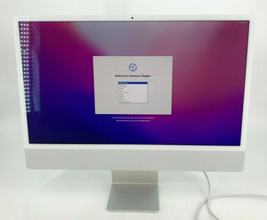 iMac 24 Silver 2021 3.2GHz M1 7-Core GPU 8GB 256GB SSD - Excellent w/ Keyboard