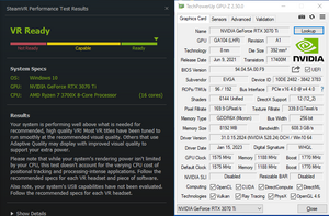 EVGA NVIDIA GeForce RTX 3070 Ti XC3 8GB LHR GDDR6X 256 Bit - Good Condition