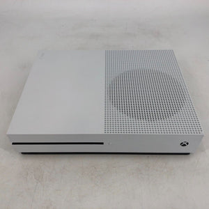 Microsoft Xbox One S White 1TB - Good Condition w/ 2 Controllers + Power Cable