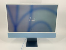 Load image into Gallery viewer, iMac 24 Blue 2021 3.2GHz M1 8-Core GPU 16GB RAM 256GB SSD - Excellent w/ Mouse!