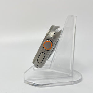 Apple Watch Ultra Cellular Titanium 49mm w/ (L) Orange Alpine Loop Excellent