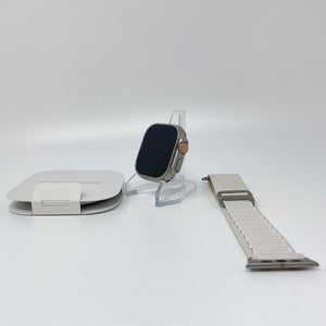 Apple Watch Ultra Cellular Titanium 49mm w/ (S) Starlight Alpine Loop Excellent