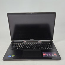 Load image into Gallery viewer, MSI Raider GE78 HX 17 Black 2.1 GHz Intel Core i7 14th Gen. 16GB RAM 1TB Solid State Drive 512GB Solid State Drive NVIDIA GeForce RTX 4070 8 GB