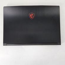 Load image into Gallery viewer, MSI Thin GF63 15.6 Black 2.5 GHz Intel Core i5 10th Gen. 8GB RAM 256GB Solid State Drive NVIDIA GeForce GTX 1650 4 GB
