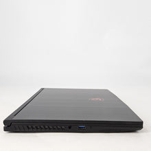 Load image into Gallery viewer, MSI Thin GF63 15.6 Black 2.5 GHz Intel Core i5 10th Gen. 8GB RAM 256GB Solid State Drive NVIDIA GeForce GTX 1650 4 GB