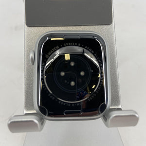 Apple Watch Series 8 Cellular Silver Sport 45mm w/ Gray Sport - Very Good