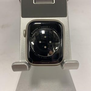 Apple Watch Series 7 (GPS) Gold Sport 45mm w/ White Sport - Good