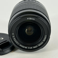 Load image into Gallery viewer, Canon EF-S 18-55mm Black