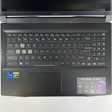 Load image into Gallery viewer, MSI Katana 15 15.6 Black 2.3 GHz Intel Core i7 12th Gen. 32GB RAM 1TB Solid State Drive NVIDIA GeForce RTX 4070 8 GB