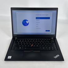 Load image into Gallery viewer, Lenovo ThinkPad T14s Gen 1 Black 1.8 GHz Intel Core i7 10th Gen. 16GB RAM 256GB Solid State Drive