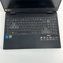 Load image into Gallery viewer, Acer Nitro 5 15.6 Black 3.1 GHz Intel Core i5 12th Gen. 16GB RAM 512GB Solid State Drive NVIDIA GeForce RTX 3050 Ti 4 GB