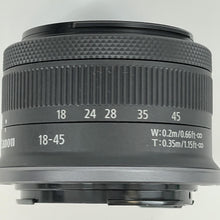 Load image into Gallery viewer, Canon RF-S 18-45mm Black