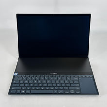 Load image into Gallery viewer, Asus Zenbook Pro Duo 15 Blue 2.4 GHz Intel Core i9 9th Gen. 32GB RAM 1TB Solid State Drive NVIDIA GeForce RTX 2060 6 GB