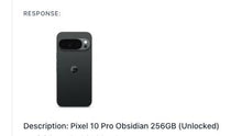Load image into Gallery viewer, Google Pixel 10 Pro 256GB Obsidian (GSM Unlocked)