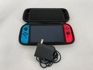 Nintendo Switch OLED 64GB - Excellent Condition W/2 Joy-Cons + Power Cord + Case