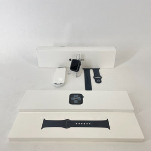 Apple Watch SE (2nd Gen.) Cellular Midnight Aluminum 44mm Black Sport Excellent